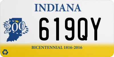 IN license plate 619QY