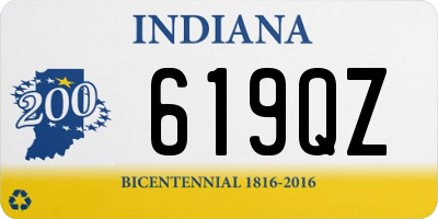 IN license plate 619QZ