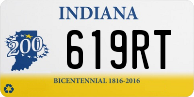 IN license plate 619RT