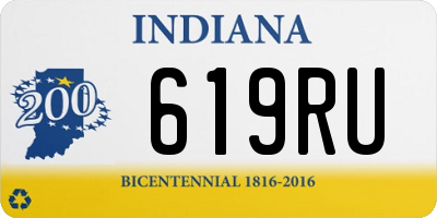 IN license plate 619RU