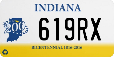 IN license plate 619RX