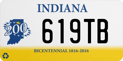 IN license plate 619TB