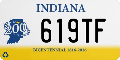 IN license plate 619TF