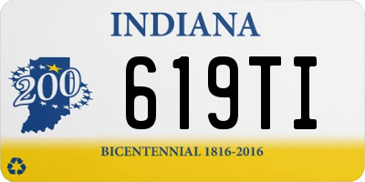 IN license plate 619TI