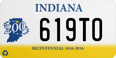 IN license plate 619TO