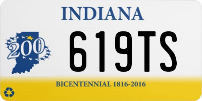 IN license plate 619TS