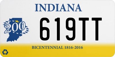 IN license plate 619TT