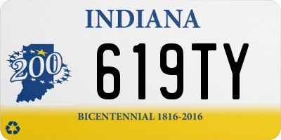 IN license plate 619TY