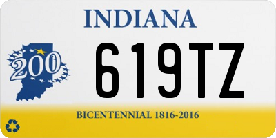 IN license plate 619TZ