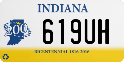 IN license plate 619UH