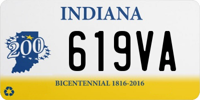 IN license plate 619VA