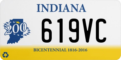 IN license plate 619VC