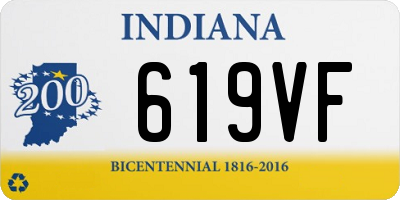 IN license plate 619VF