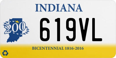 IN license plate 619VL