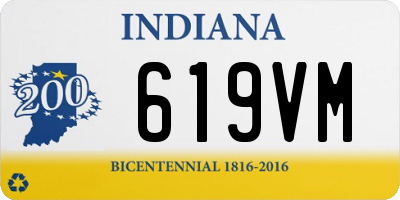 IN license plate 619VM