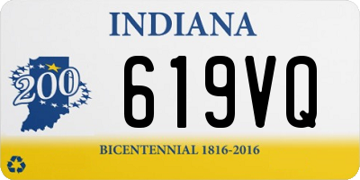 IN license plate 619VQ