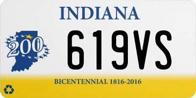 IN license plate 619VS