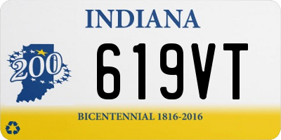 IN license plate 619VT