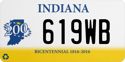 IN license plate 619WB