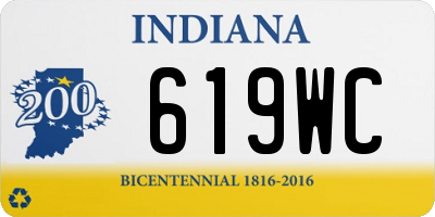 IN license plate 619WC