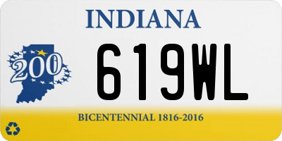 IN license plate 619WL