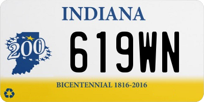 IN license plate 619WN