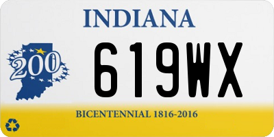 IN license plate 619WX