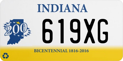 IN license plate 619XG