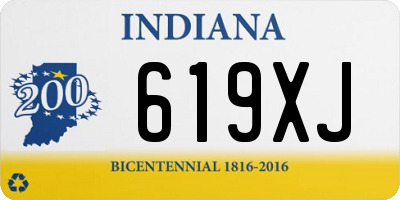 IN license plate 619XJ