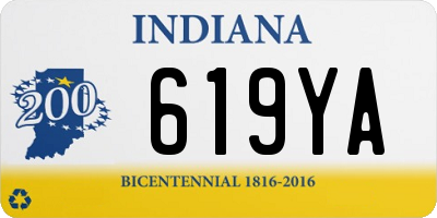 IN license plate 619YA