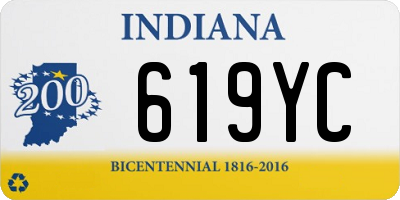 IN license plate 619YC