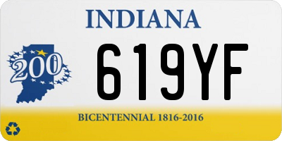 IN license plate 619YF