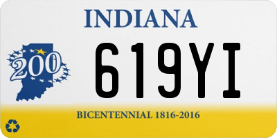 IN license plate 619YI