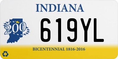 IN license plate 619YL