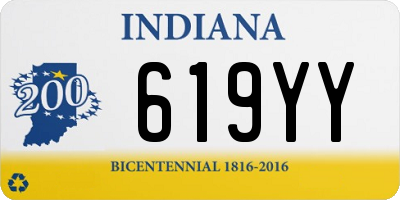 IN license plate 619YY