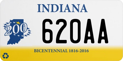 IN license plate 620AA