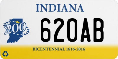 IN license plate 620AB