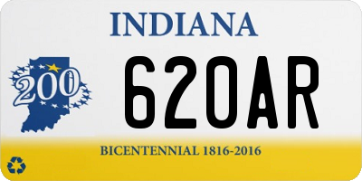 IN license plate 620AR