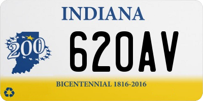 IN license plate 620AV