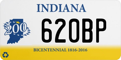 IN license plate 620BP