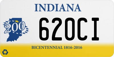 IN license plate 620CI