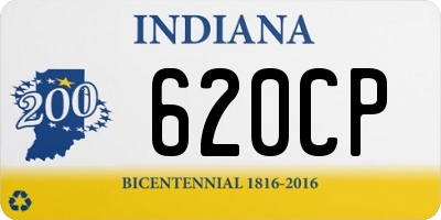 IN license plate 620CP