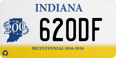 IN license plate 620DF