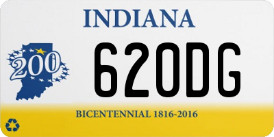 IN license plate 620DG