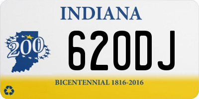 IN license plate 620DJ