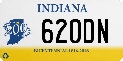 IN license plate 620DN