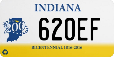 IN license plate 620EF