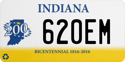 IN license plate 620EM