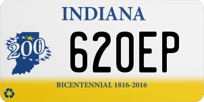 IN license plate 620EP