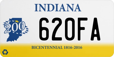 IN license plate 620FA